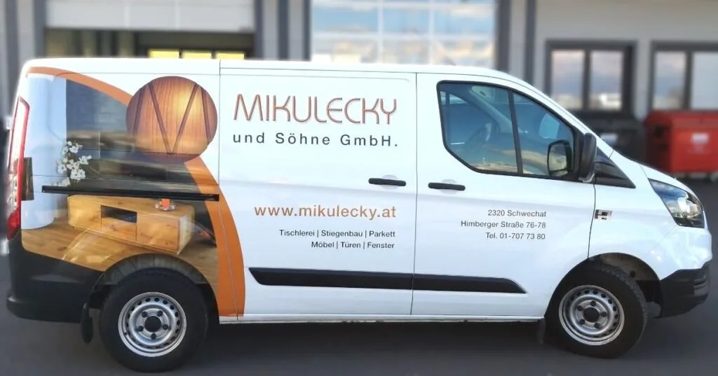 mikulecky beschriftung fahrzeug